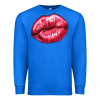 True Royal Lip mark Valentine's Day Premium Sweatshirt - HowdyJamesFarm