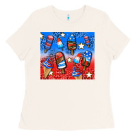 Bone american popsicle and stars Ladies Tee - AdoDesignShop