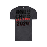Vintage Black only child expiring 2024 Vintage Tee - MaliasSmallBusiness