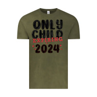 Vintage Olive only child expiring 2024 Vintage Tee - MaliasSmallBusiness
