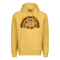 Antique Gold fall rainbow Premium Hoodie - CowGirlArtShop