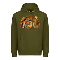 Army Green fall rainbow Premium Hoodie - CowGirlArtShop