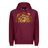 Burgundy fall rainbow Premium Hoodie - CowGirlArtShop