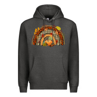 Charcoal Heather fall rainbow Premium Hoodie - CowGirlArtShop