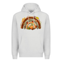 Dove Grey fall rainbow Premium Hoodie - CowGirlArtShop