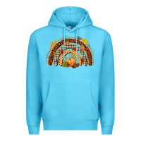 Ocean Blue fall rainbow Premium Hoodie - CowGirlArtShop