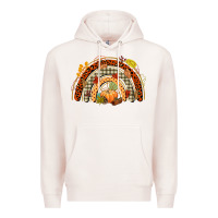 Pale Pink fall rainbow Premium Hoodie - CowGirlArtShop