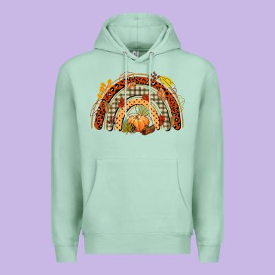 Fall Rainbow Premium Hoodie Designed By Cowgirlartshop