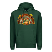 Sports Green fall rainbow Premium Hoodie - CowGirlArtShop