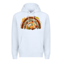 White fall rainbow Premium Hoodie - CowGirlArtShop
