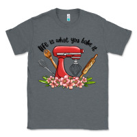 Charcoal Heather life is what you bake it Classic Tee - MaliasSmallBusiness