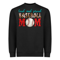 Black Loud And Proud Baseball Mom Heavyweight Sweatshirt - BundleAndBundleShop