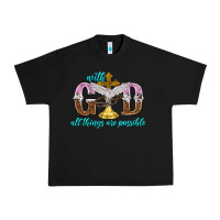 Black with god all things are possible Urban Heavy Tee - NancyCooperArtShop