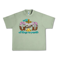 Oil Green with god all things are possible Urban Heavy Tee - NancyCooperArtShop