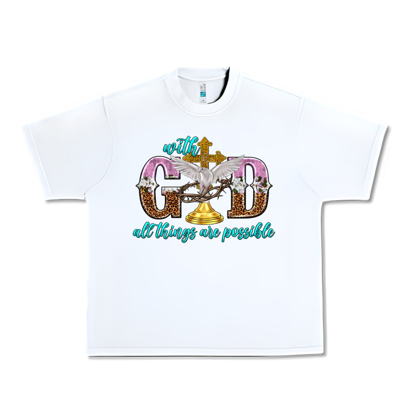 With God All Things Are Possible Urban Heavy Tee by NancyCooperArtShop | Teevron