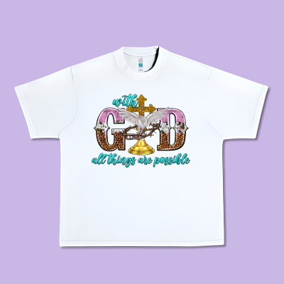 With God All Things Are Possible Urban Heavy Tee Designed By Nancycooperartshop