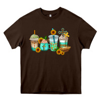 Chocolate Brown jesus coffee cups Heavy Core Tee - AdoDesignShop