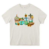Cream jesus coffee cups Heavy Core Tee - AdoDesignShop