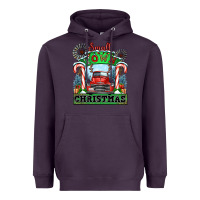 Plum small town christmas Heavyweight Hoodie - CowGirlArtShop