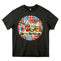 Asphalt Merry Christmas Coffee Cups Heavy Core Tee - Artiststas