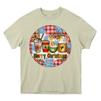 Mossy Merry Christmas Coffee Cups Heavy Core Tee - Artiststas