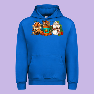 Halloween Thanksgiving Christmas Coffee Cups Urban Hoodie Designed By Fadigitalartstudio