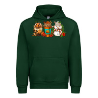 Forest Green Halloween thanksgiving christmas coffee cups Urban Hoodie - FaDigitalArtStudio