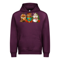 Mauve Wine Halloween thanksgiving christmas coffee cups Urban Hoodie - FaDigitalArtStudio
