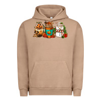 Pigment Burro Halloween thanksgiving christmas coffee cups Urban Hoodie - FaDigitalArtStudio