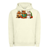 Pigment Pistachio Halloween thanksgiving christmas coffee cups Urban Hoodie - FaDigitalArtStudio