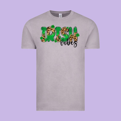 ırısh Vibes Vintage Tee Designed By Maliassmallbusiness
