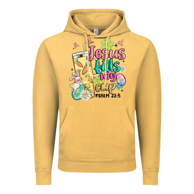 Easter Jesus Fills My Cup Vintage Hoodie by MaliasSmallBusiness | Teevron