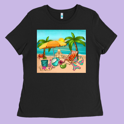 Summer Ladies Tee Designed By Ranaportraitstore