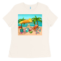 Bone summer Ladies Tee - RanaPortraitStore