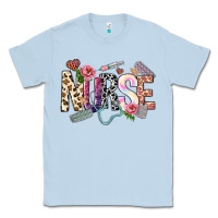 Dusty Blue nurse Classic Tee - NancyCooperArtShop