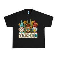 Black yeehaw with gnomies Urban Heavy Tee - NancyCooperArtShop