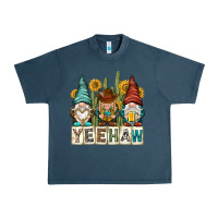 Midnight Navy yeehaw with gnomies Urban Heavy Tee - NancyCooperArtShop