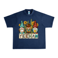 Navy yeehaw with gnomies Urban Heavy Tee - NancyCooperArtShop