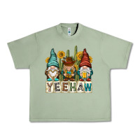 Oil Green yeehaw with gnomies Urban Heavy Tee - NancyCooperArtShop