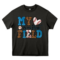 Asphalt my heart is on that field baseball Heavy Core Tee - AdoDesignShop