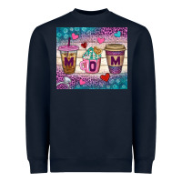 Navy Western Mom Coffee Cups Tumbler Heavyweight Sweatshirt - BundleAndBundleShop