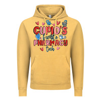Vintage Mustard cupid's favorite pharmacy tech Vintage Hoodie - MaliasSmallBusiness