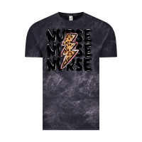 Cloud Black nurse lightning bolt Vintage Tee - MaliasSmallBusiness