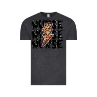 Vintage Black nurse lightning bolt Vintage Tee - MaliasSmallBusiness