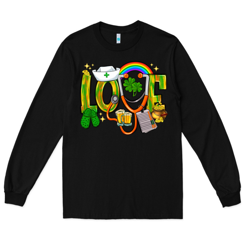 St. Patrick's Love Nurse Long Sleeve Tee by BundleAndBundleShop | Teevron