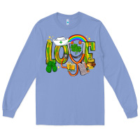 Colony Blue St. Patrick's Love Nurse Long Sleeve Tee - BundleAndBundleShop