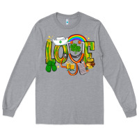 Heather Grey St. Patrick's Love Nurse Long Sleeve Tee - BundleAndBundleShop