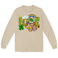 Mushroom St. Patrick's Love Nurse Long Sleeve Tee - BundleAndBundleShop