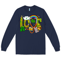 Navy St. Patrick's Love Nurse Long Sleeve Tee - BundleAndBundleShop