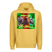Antique Gold merry christmas gnomies Premium Hoodie - CowGirlArtShop